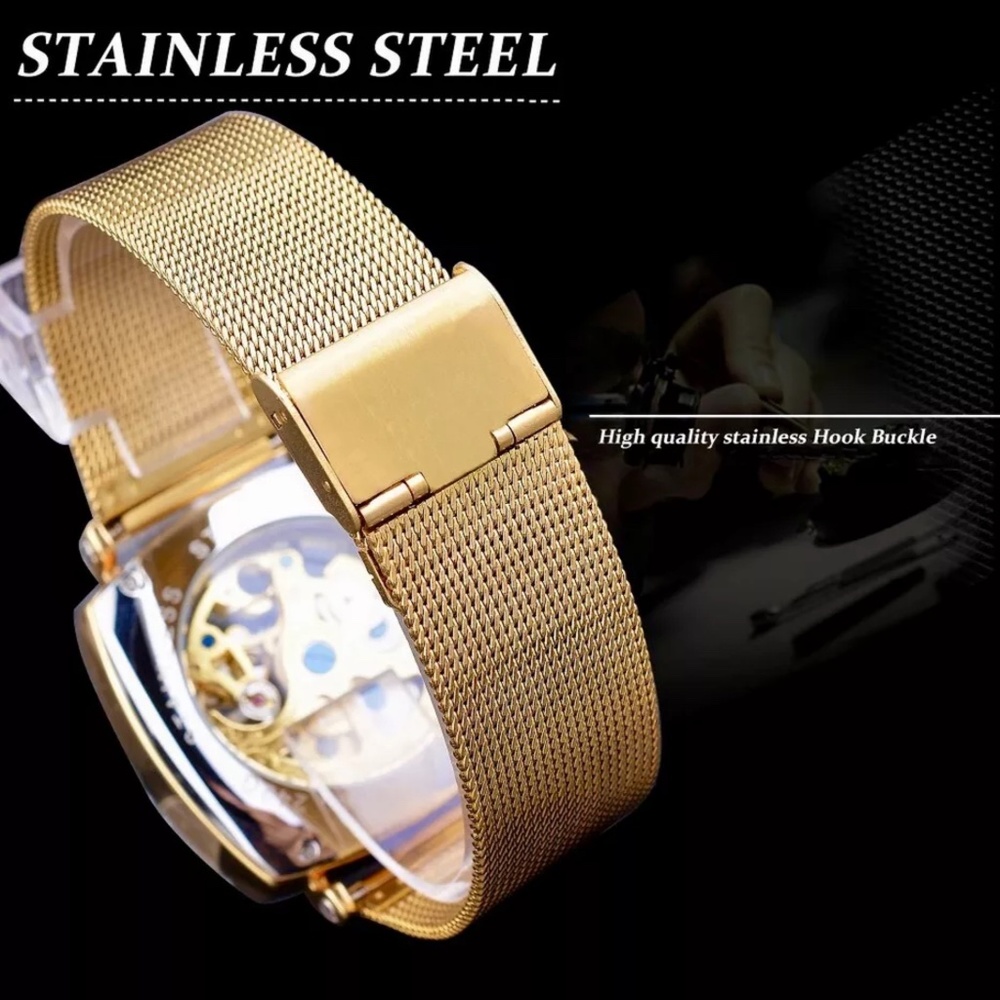 Forsining Skeleton Transparent Mechanical Automat… - image 4